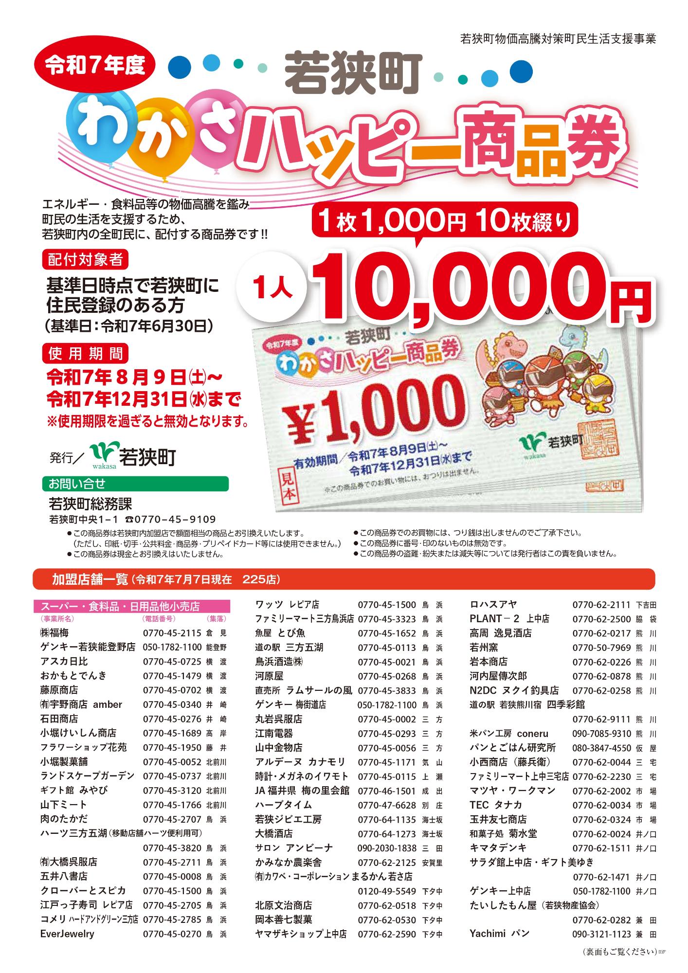 ハッピー商品券(表)