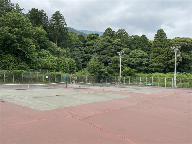 かみなか農村運動公園の市姫テニスコートの写真の縮小画像