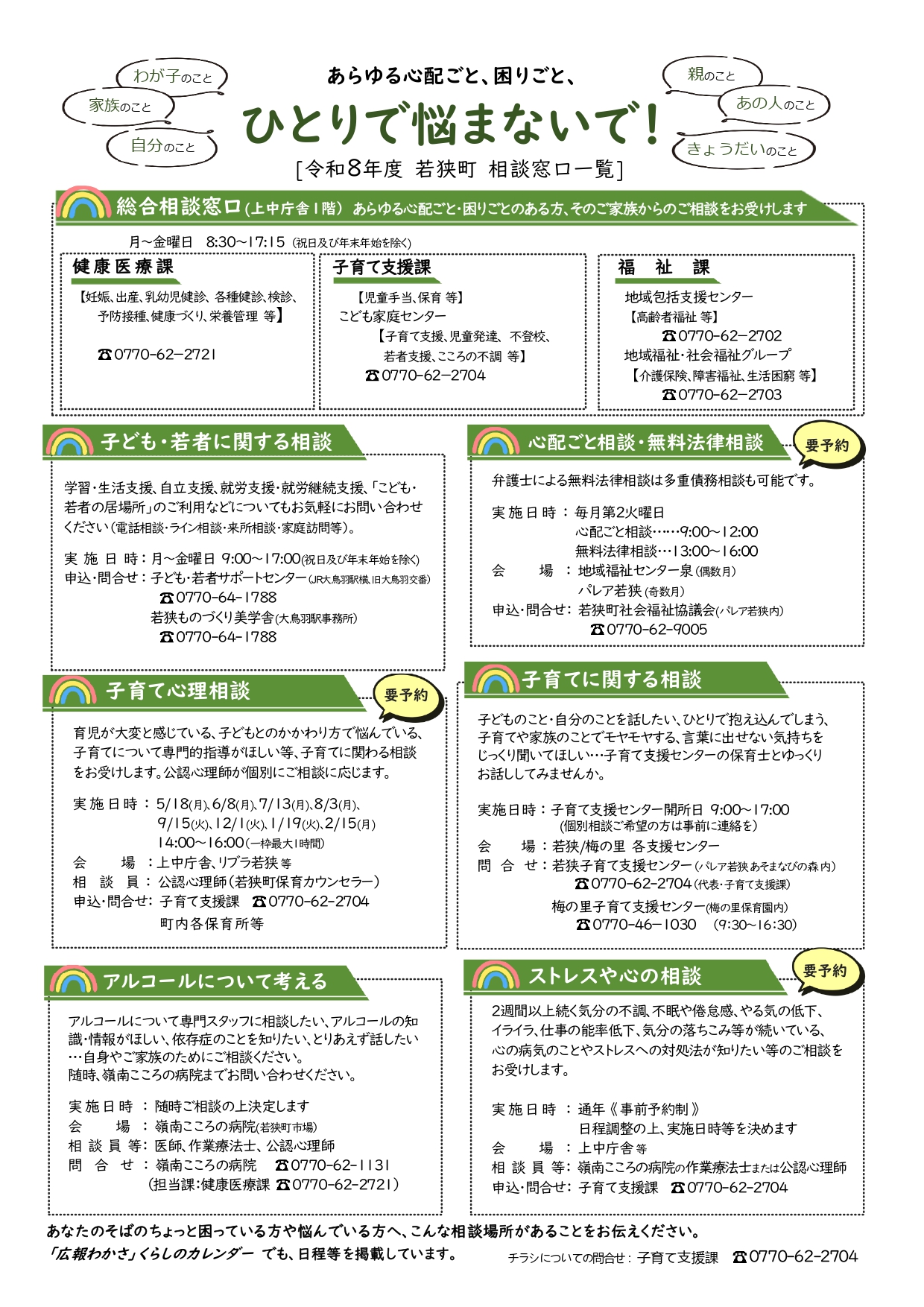 相談窓口一覧