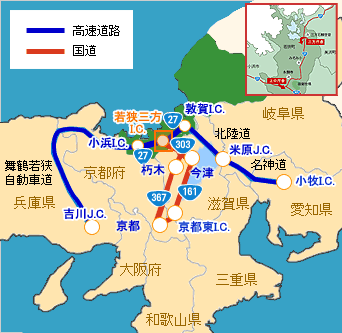 地図1：車をご利用の場合